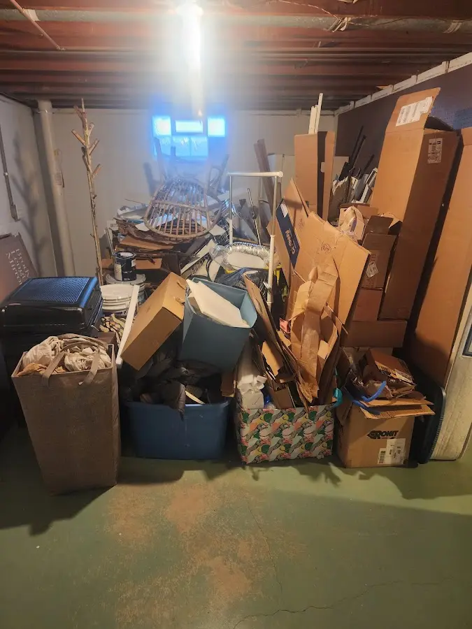 Roll-off dumpster container at job site for Construction Dumpster Rental in Landover